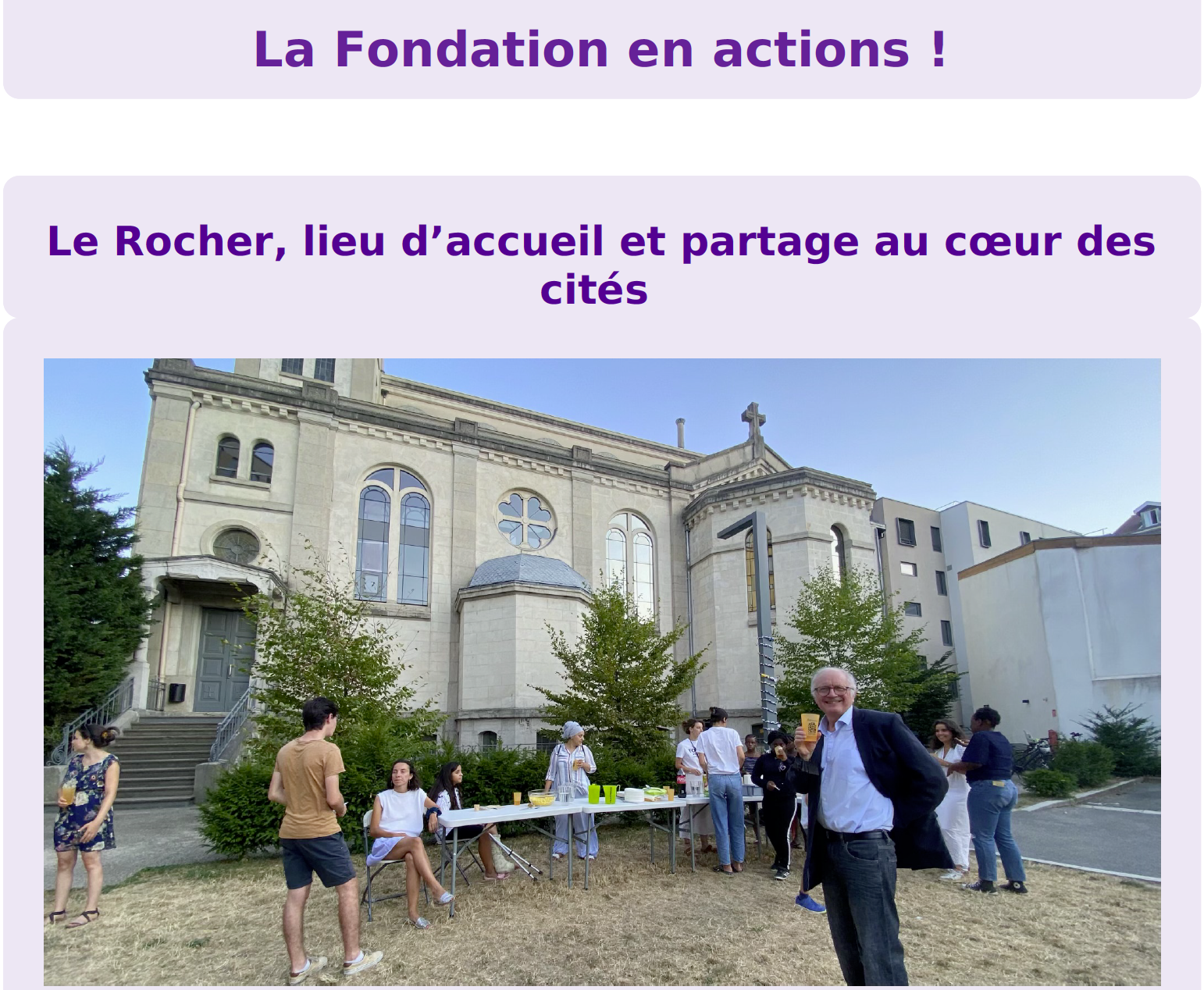 Aperçu infolettre 14 - La fondation en action