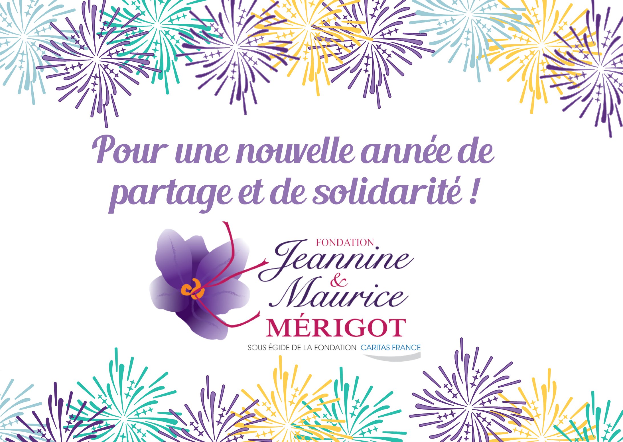 Bonne année 2023 ! Voeux de la Fondation Jeannine et Maurice Mérigot