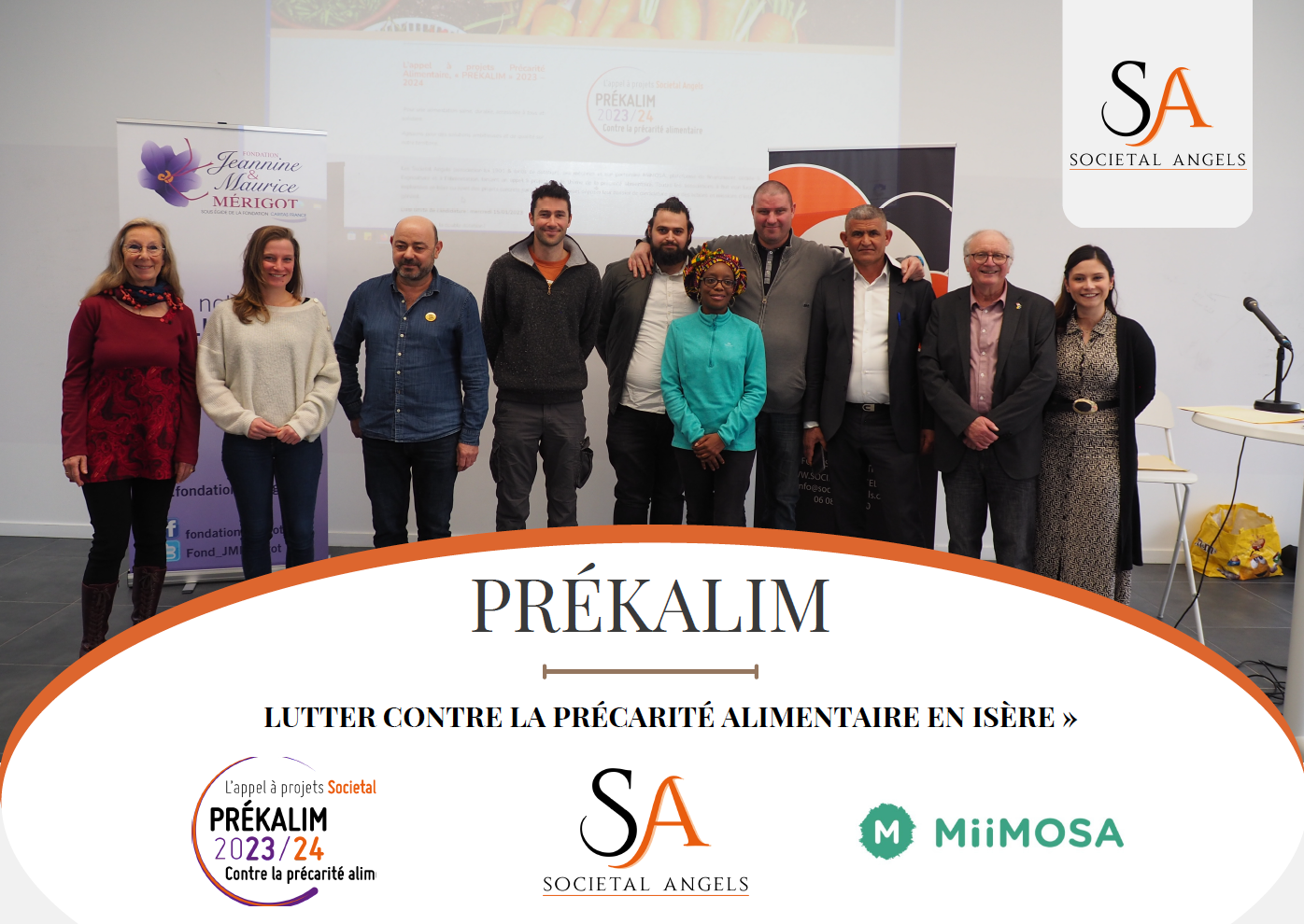 Photo des lauréats PRÉKALIM 2023-24 Photo des lauréats de l'appel à Projets PRÉKAIM 2023-24 de Societal Angels